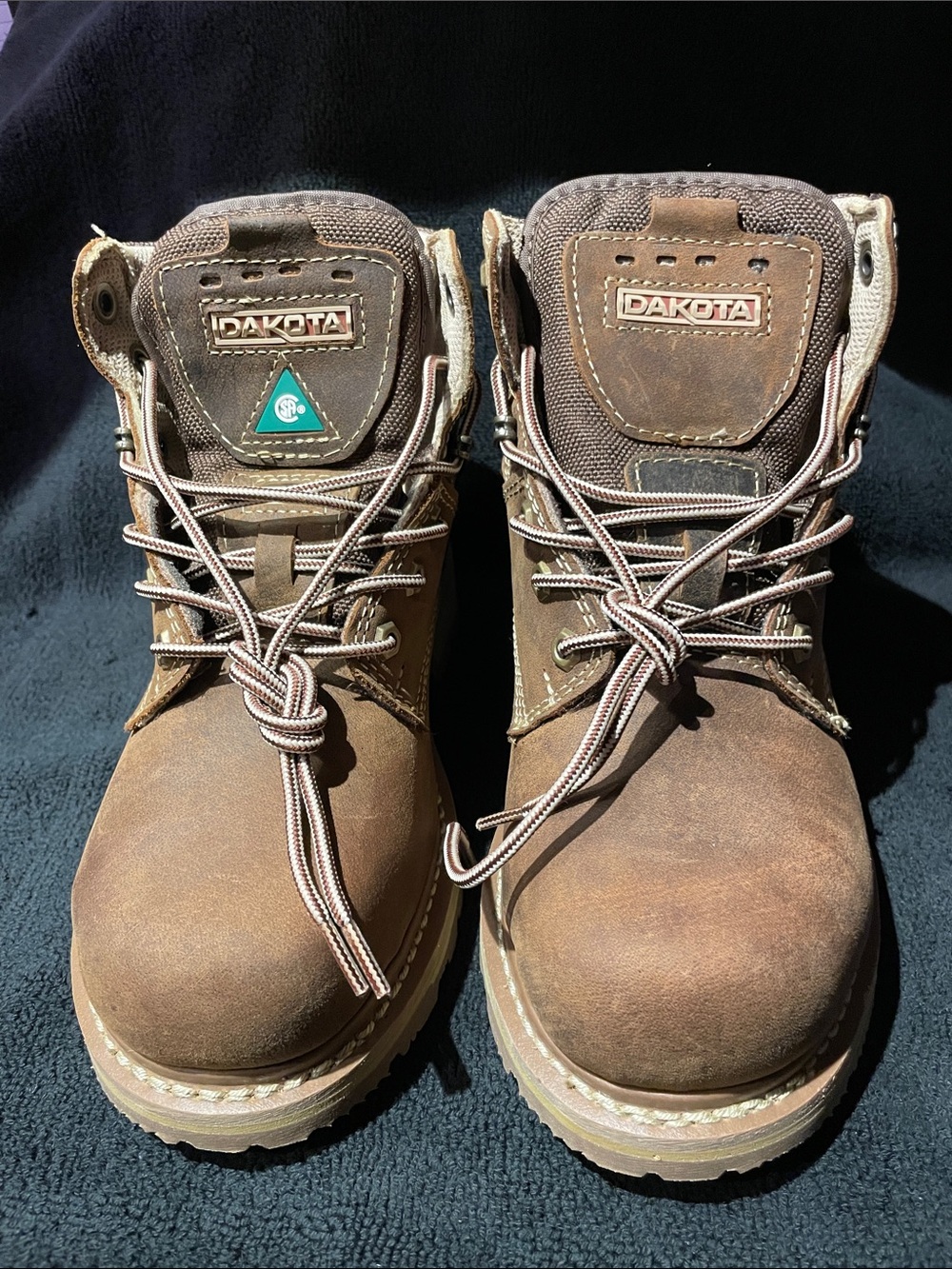 Women’s Brown Dakota Work Boots - Durable Leather Safety Boots